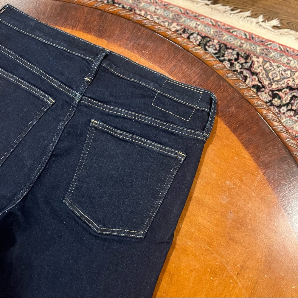 J,Crew Classic Mid-Rise Tall Slim Jean Resin Rinse Wash 31T Dark Denim 2000s - Picture 8 of 16